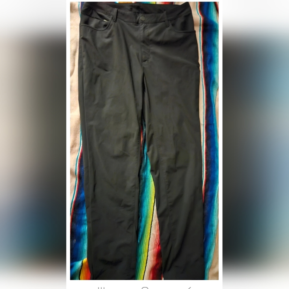 All in Motion Men's Black Athletic Casual Pants Size 32 X 32 100% Polyester